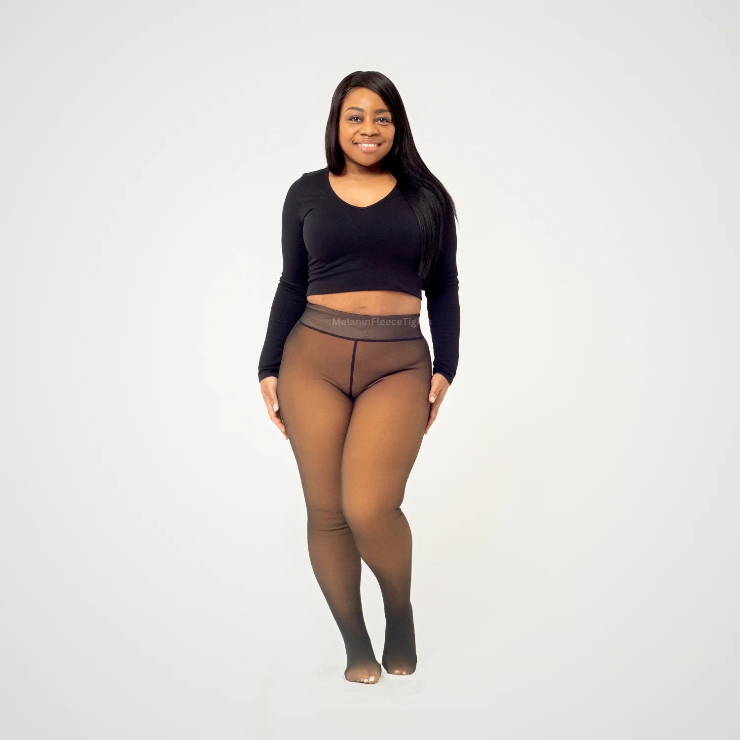 Auralin™ WinterSoft Fleece-Lined Pantyhose (220g/300g)